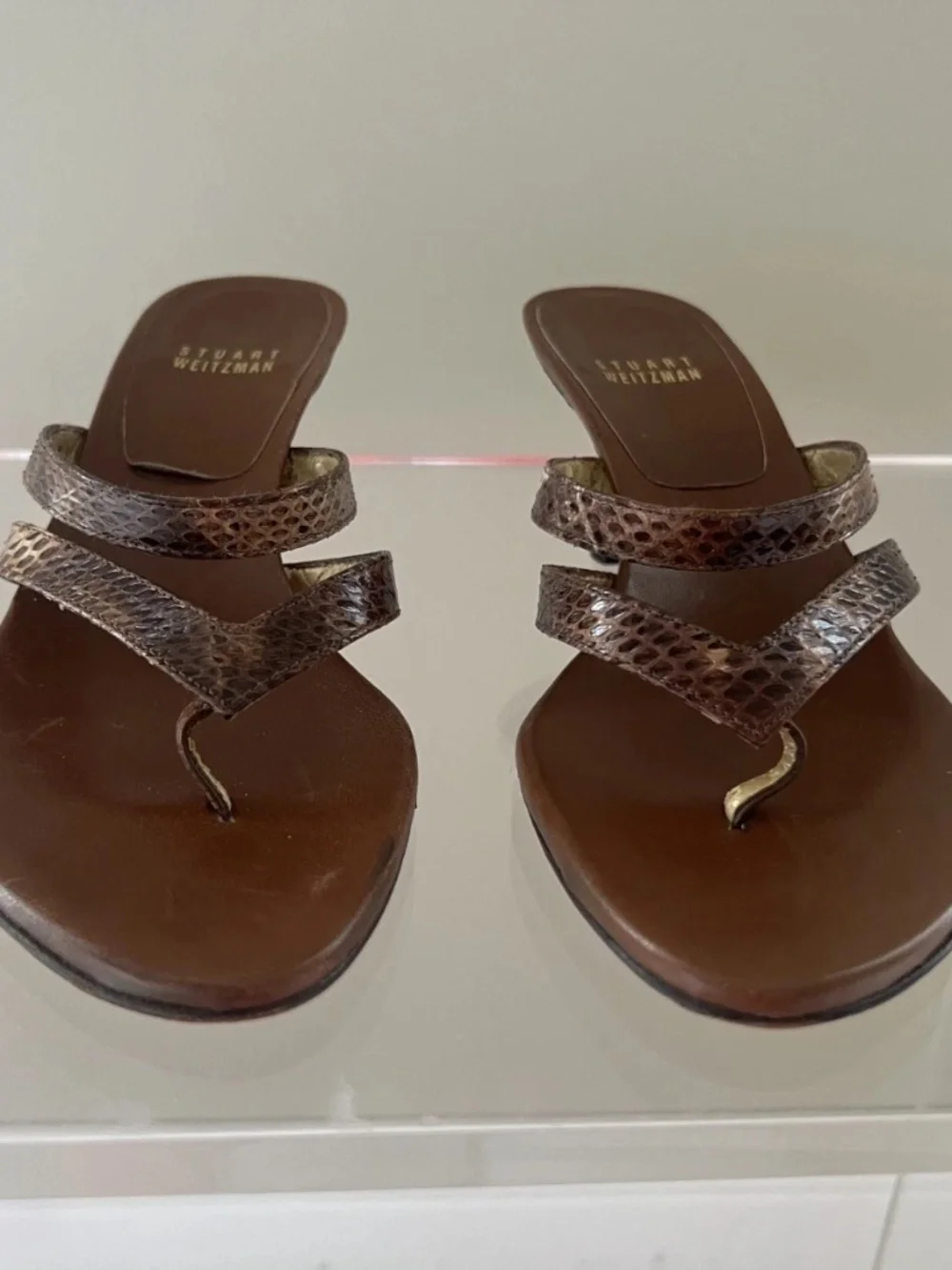 Stuart Weltzman Womens Sandals Size 6m leather Strappy